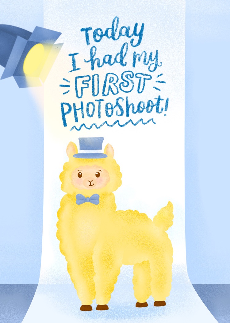 Today I had my first photoshoot